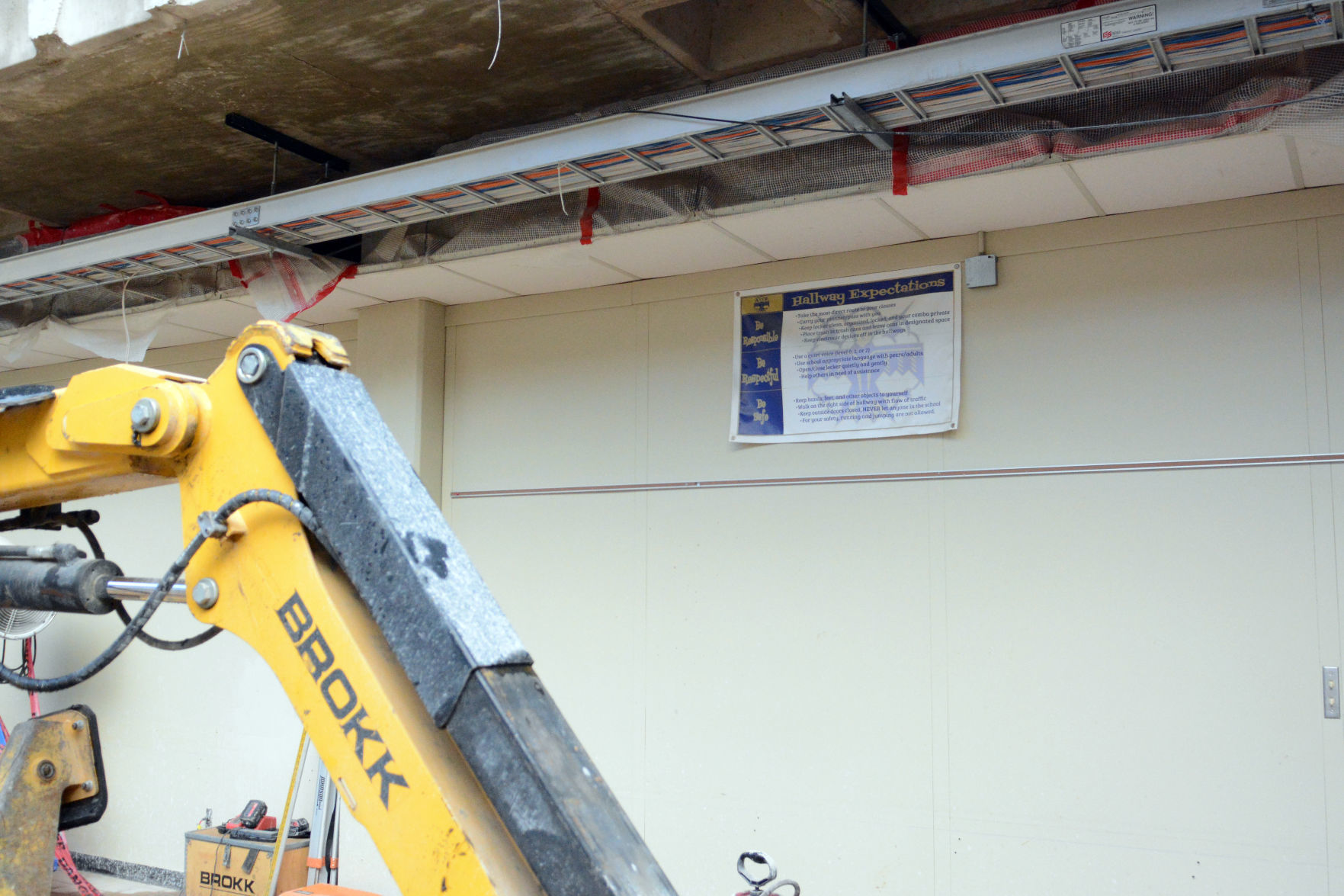 Baraboo middle school construction tour, June 23, 2020